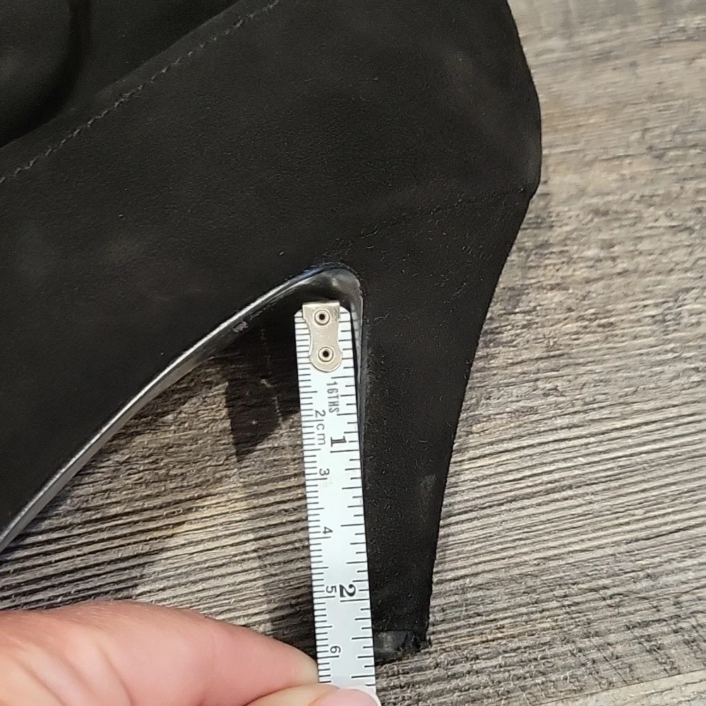 Tahari Black Suede Ankle Boots